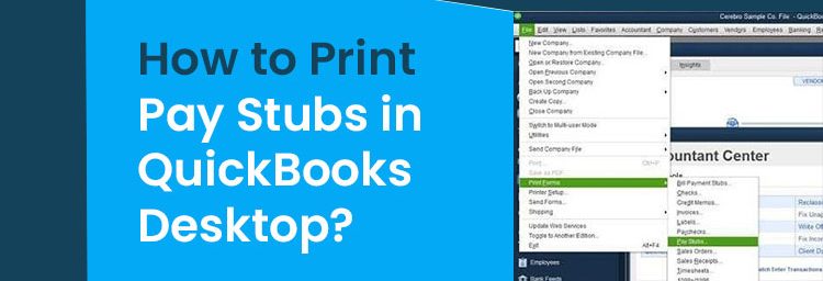 Print Pay Stubs in QuickBooks Desktop