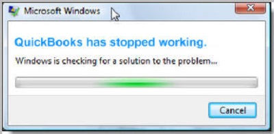 QuickBooks has stopped working (Error Message)