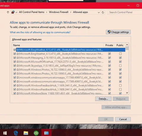 Communicate through windows firewall