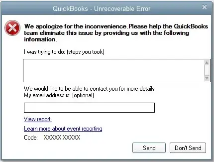 QuickBooks Unrecoverable error